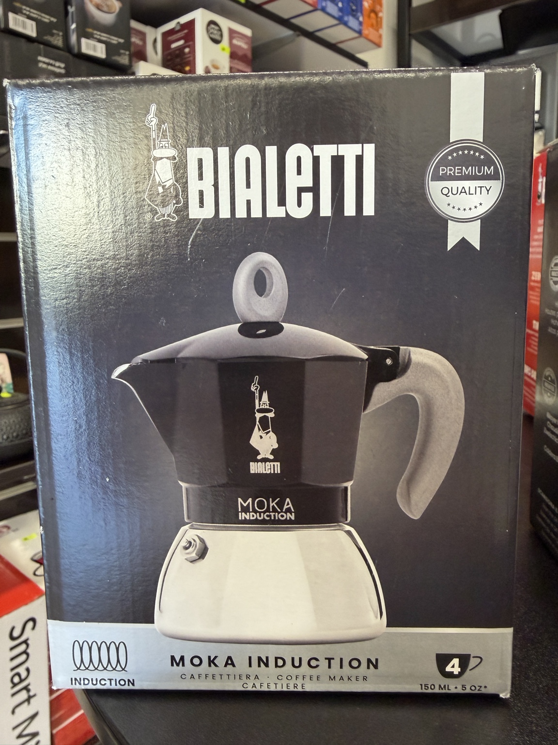 Bialetti Moka Induction שחורה