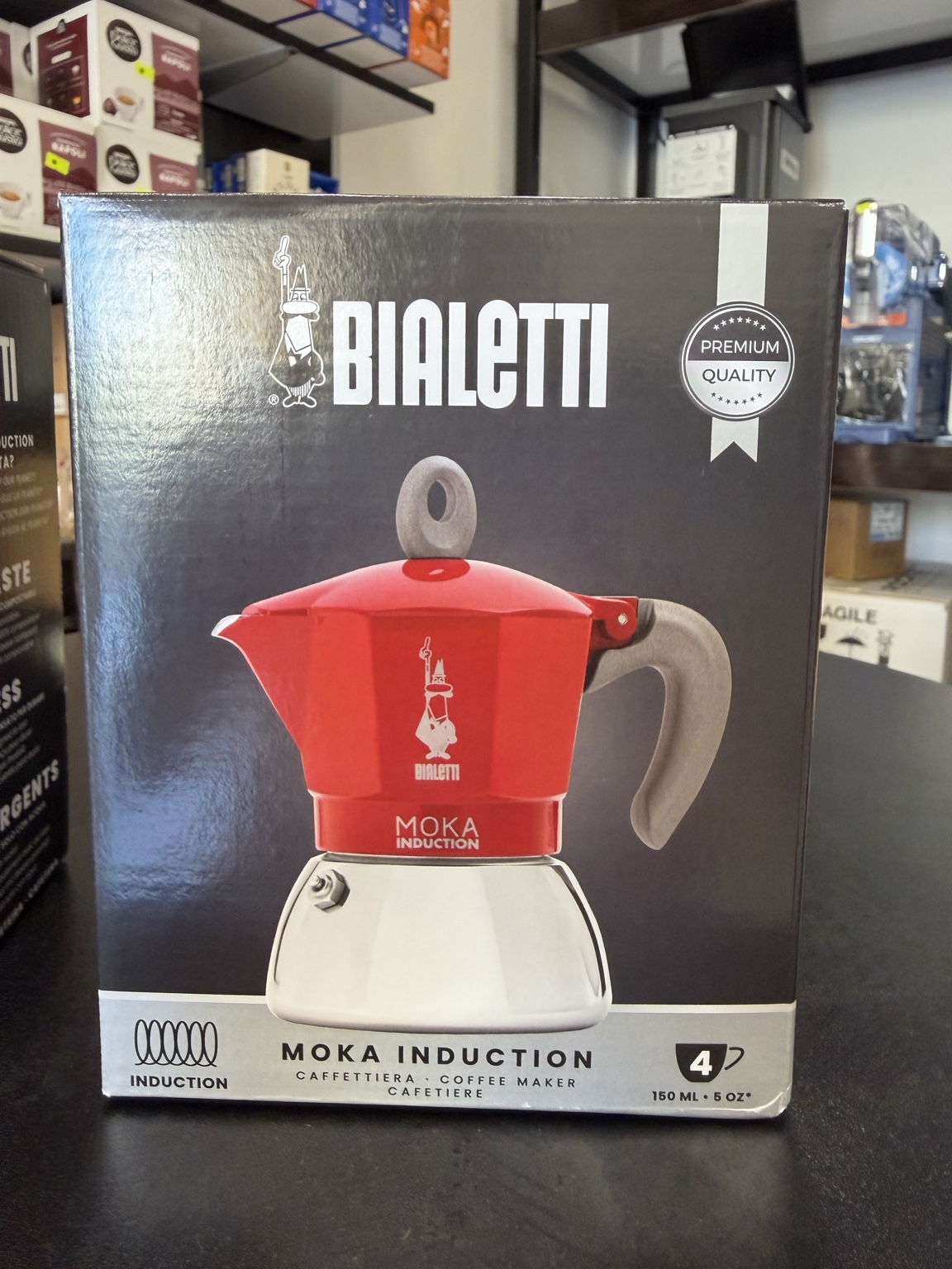 Bialetti Moka Induction אדומה