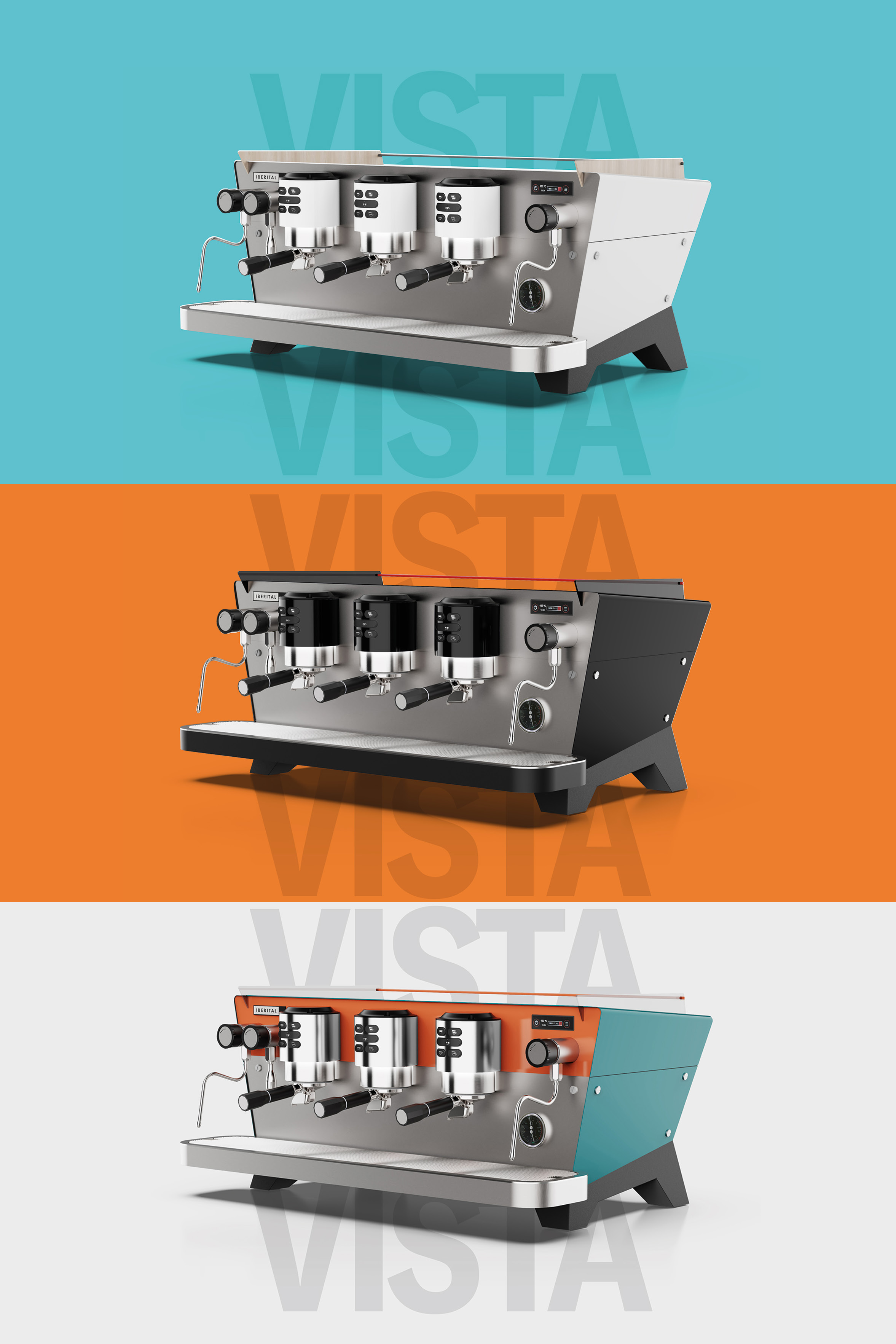 קולקציית מכונות הקפה המקצועיות Iberital VISTA