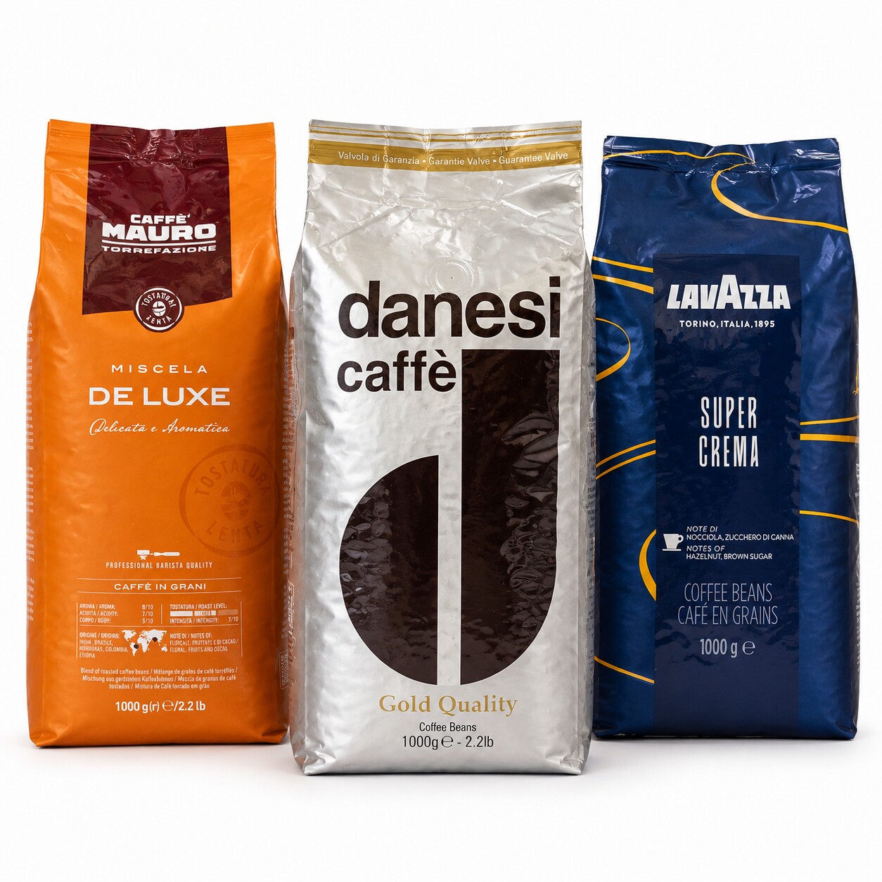מבצע לחברי מועדון על פולי קפה Lavazza, Danesi ו־Caffè Mauro
